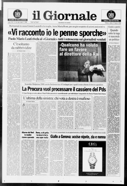 Il giornale : quotidiano del mattino